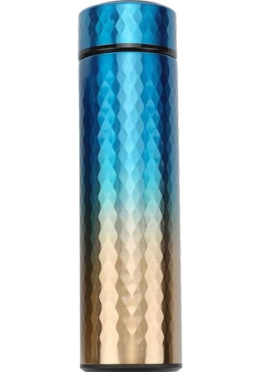 Pazly Paslanmaz Çelik Elmas Termos 500ml - Uzun Süre Sıcak Tutar, Kaymaz Taban, Dayanıklı