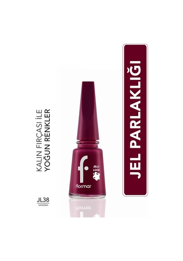 Flormar Oje - Jelly Look Nail Enamel Jl38 Sangria 8690604378487