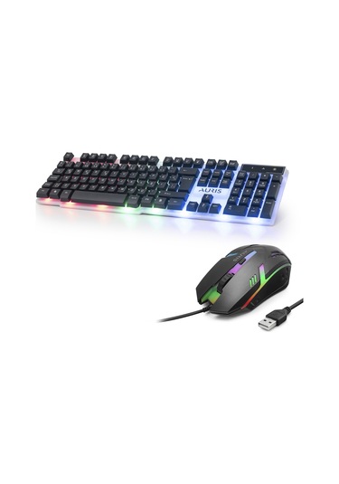Gaming Klavye Ve Mouse Seti Led - Siyah Kgc10