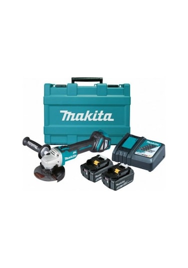 Makita DGA504RFE 125 MM 18 V 3.0 Ah Li-ion Çift Akülü Avuç Taşlama