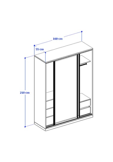 Vega Raydolap 160x210 - Atlas Çam - Antrasit