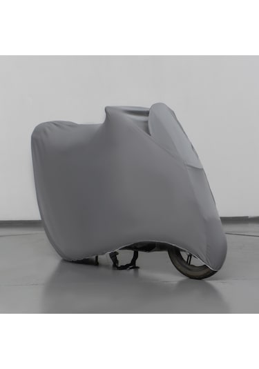 Falcon Dolphin 100 Gri Kumaş Motosiklet Branda Motor Penye Branda