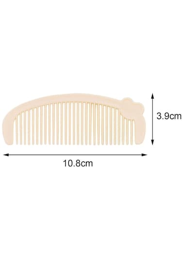 Suntek Cep Saç Tarağı Kız Berber Dükkanı Kuaförlük Krem