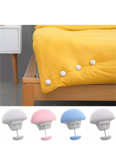 8 Adet Beyaz Kapaklar Raptiye Klip Tutucu Mantar Yorgan Standı Battaniye Klip Kaymaz İskandinav Klipler Yatak Çarşafı Elbise