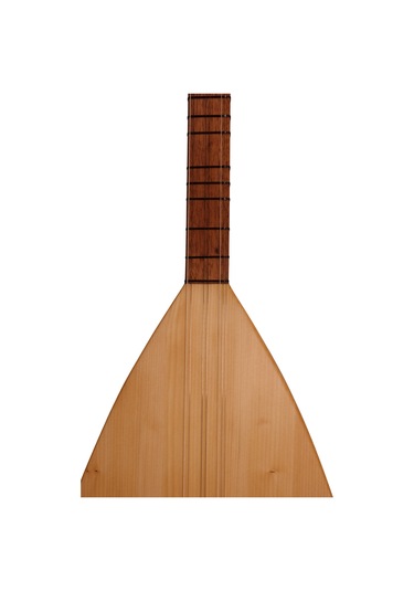 Telli Çalgı Yapım Uzun Sap Sade Model Yaprak 42,5 Tekne Karaağaç Bağlama