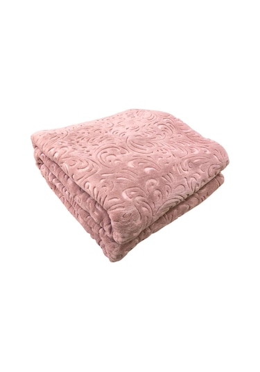 Serra Home Embos Çift Kişilik Battaniye Kutulu 220 X 240 Gül Kurusu