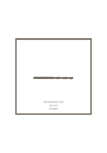 Hss Matkap Ucu 4 Mm, Metal, Ahşap, Plastik İçin 10 Adet