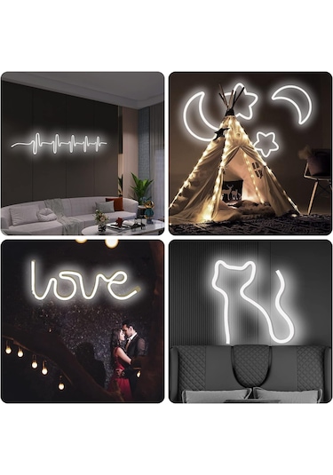 Neon Esnek Şerit Led Tak Çalıştır Kumandalı-dimmer-gün Işığı 2mt