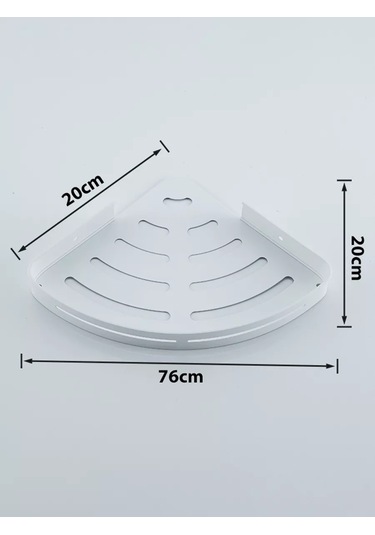 Pabk Banyo Köşe Askılı Duvar Rafı 227903538 Beyaz