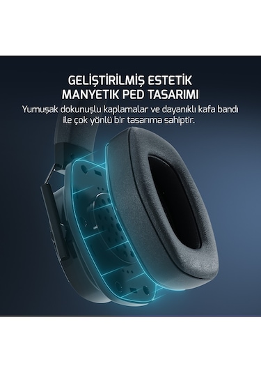 Gamepower Kai Titanium X Manyetik Pad RGB Oyuncu Kulaklığı