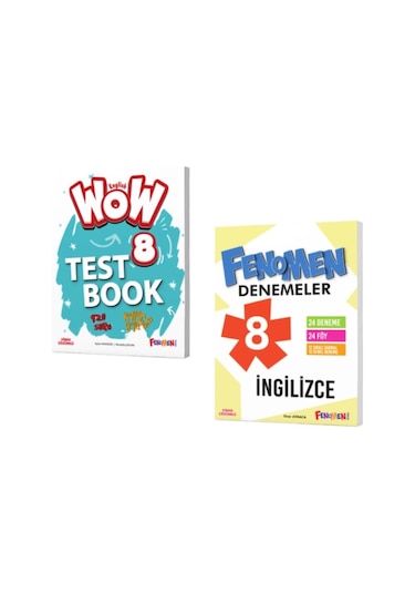 Fenomen Yayınları 8. Sınıf Wow English Test Book Ve Denemeler