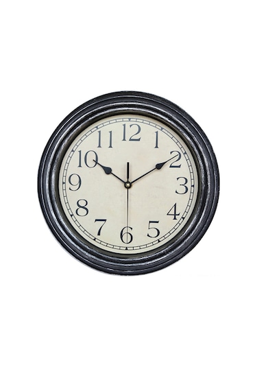 Tenfowee "lüks Ahşap Duvar Saati - Retro Avrupa Tarzı 30x30cm Kahverengi Dekoratif" Çok Renki