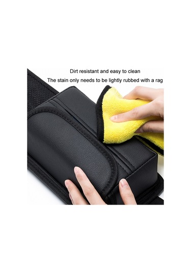 Araba Koltuğu Yan Saklama Asılı Çanta Doku Kutusu, Model: H320 Litchi Desen