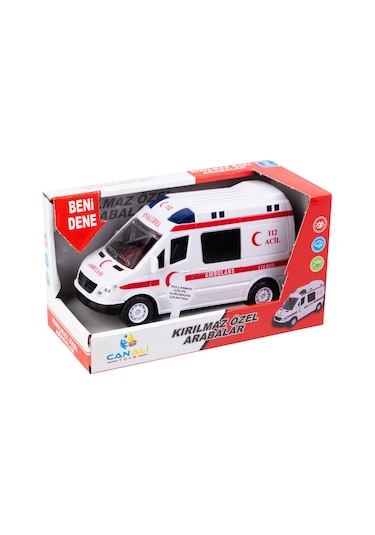 Canali Kırılmaz Ambulans Pilli Işıklı Sesli