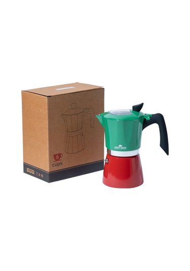 Kahve Potu Moka Pot 300 Ml 6 Cup Çift Filtre Sistemi