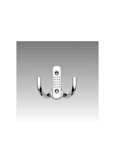 Noktalı Metal Askı Şık Portmanto Askılık Dolap Mobilya Askısı Vidalar Dahil Krom