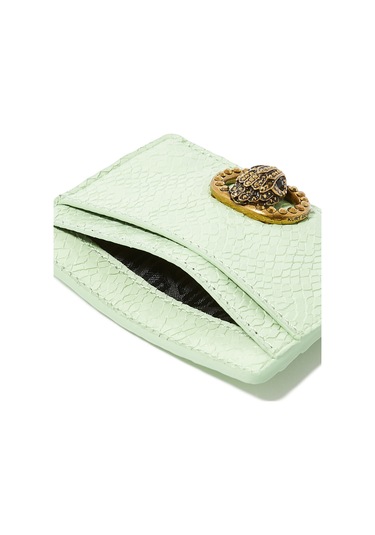 Kurt Geiger Chelsea Card Holder, Kompakt Deri Kartlık Kadın Yeşil