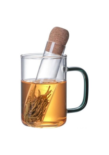 Besthome1 Ev Kullanıma Yüksek Sıcaklığa Dayanıklı Kreatif Borosilikat Cam Çay Filtresi, Evde Ve Kafelerde Kullanım İçin Şeffaf