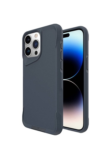 Apple Uyumlu iPhone 15 Pro Max Kılıf Airbag Kenarlı T-max Mat Standlı Kılıf