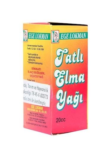 Ege Lokman Tatlı Elma Yağı 20 ML