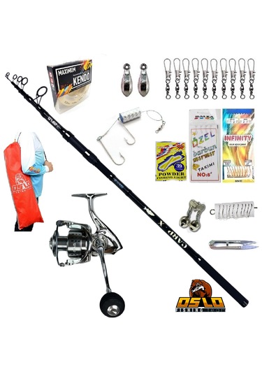 Carp-x 390cm 3,5lbs Oslo Shark 6000 Surf Kıyı Olta Takımı Seti