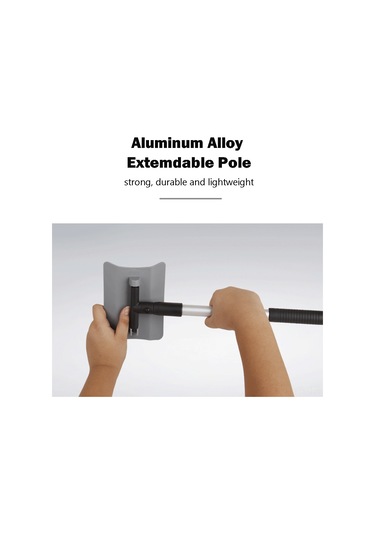 Yunboo Oto Kardan Adamı: Çift Kenarli Buz Kazıcı, 180 Döner Kafa, Genişletilebilir Çubuk, El Içi Anti Kayma, Kışlık Cam Ve Çamurluk Temizleme Aleti