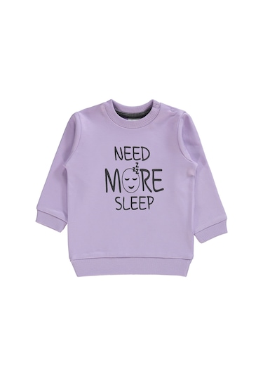 Civil Baby Kız Bebek Sweatshirt 6-18 Ay Lila 193519360y21-5 Lila