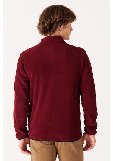 Wrangler Regular Fit Normal Kesim Dik Yaka Fermuarlı Bordo Polar Ceket W212239810 Bordo Wrangler Regular Fit Normal Kesim Dik Yaka Fermuarlı Bordo Polar Ceket W212239810 Bordo
