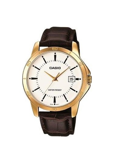 Casio Mtp-v004gl-7audf Erkek Kol Saati Altın