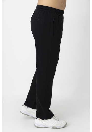 Crozwise Pamuklu Erkek Spor Pantolon Siyah