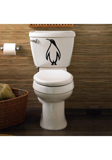 Wc Klozet için Penguven Sticker Yapıştırma Model1