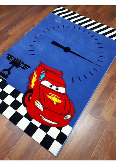 Disney Antialerjik Çocuk Halısı 523Mavi Araba 120X180 Cm