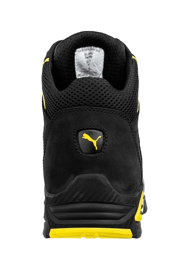 Puma Safety Amsterdam Mid Alüminyum Burunlu İş Botu S3 Src Siyah - Sarı