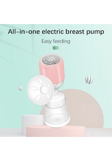 Vkemall Portatif Elektrikli Göğüs Pompası - 9 Kademeli Emiş Gücü, Led Ekranlı, Pp Malzeme