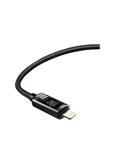 Phixi Ultimate Upd4160l 20w Lcd Ekranlı Hasır Örgü Ve Güçlendirilmiş Metal Başlıklı Type-c To Lightning Hızlı Şarj Ve Data Kablo