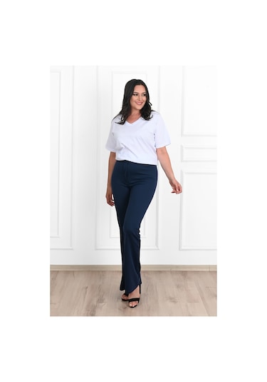Koza Butik Kadın İspanyol Paça Toparlayıcı Pantolon 6213-23 001