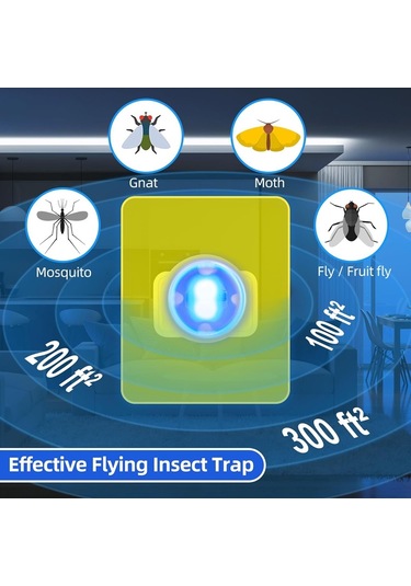 Sones Usb Işık Yapışkan Böcek Tahtası Sivrisinek Öldürücü Lamba