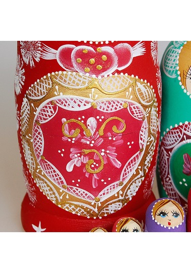 Rus Matruşka Bebeği 10 Katlı 15 Katlı Ahşap Boyalı El İşi Çocuk Ahşap Oyuncak Seyahat Etkinliği Hatıra Hediyesi 10 Katlı 21 Cm Yükseklik