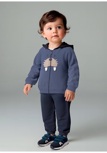 Mayoral Erkek Bebek 3'lü Eşofman Takımı 2840 Koyu Mavi