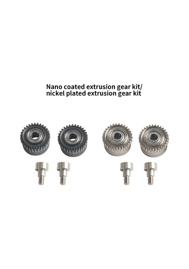 Fosenze Creality K1/k1 Max/k1c Uyumlu Nanokaplı Nikel Kaplı Ekstruder Dişlisi - 3d Yazıcı Aksesuarı 2 Adet Dişli + 2 Vis