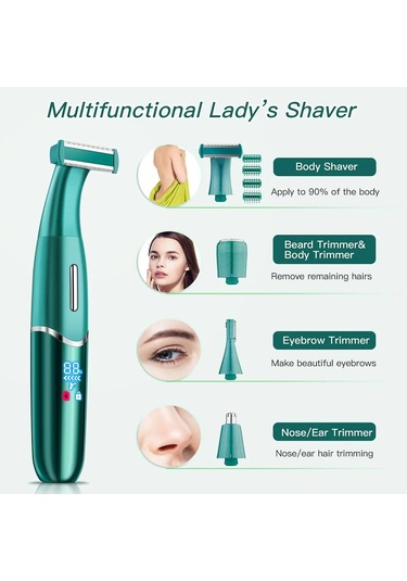 4'ü 1 Arada Samimi Alanlar Saç Kesimi Tıraş Makinesi Kadın