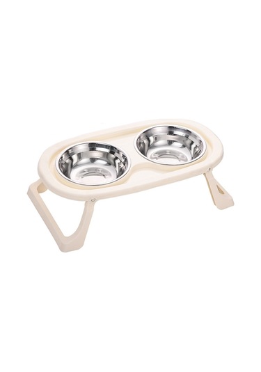 Sones Katlanabilir Evcil Hayvan Kasesi Yeme İçme Kasesi Boyun Koruma Uzun Çift Kase