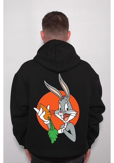 Bugs Bunny Çizgi Film Cartoon Network Sweatshirt Unisex Kapüşonlu Hoodie 001