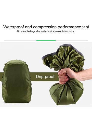 Sones Su Geçirmez Toz Geçirmez Sırt Çantası Yağmur Kılıfı Taşınabilir Ultra Hafif Açık Hava Aletleri Yürüyüş Koruyucu Kılıf 35l Kamuflaj