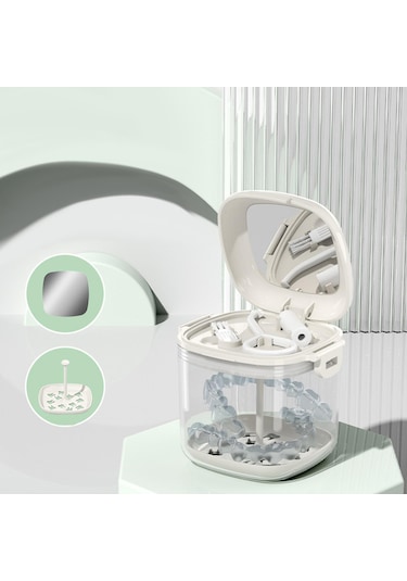 Dolıty Yaşlı Hediye Için Süzgeç Sepeti Protez Kupası Beyaz