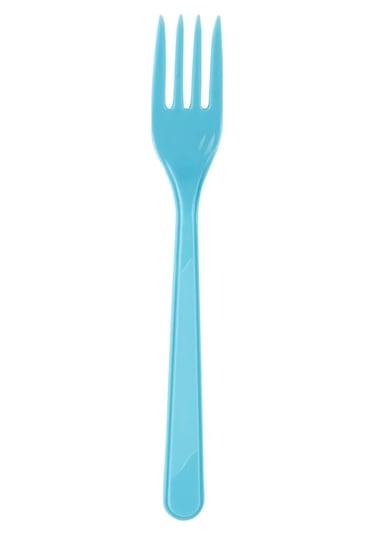 Çatal Plastik Çatal 25 Adet Mavi Renk Mavi