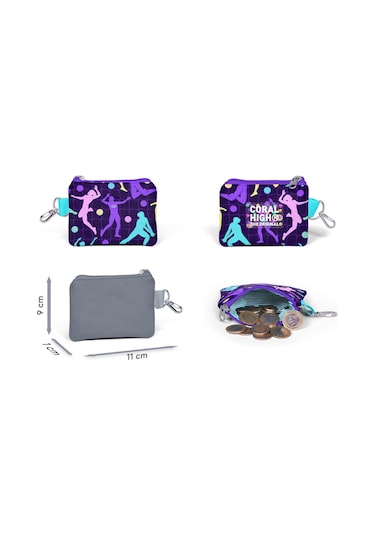 Coral High Mor Voleybol Bozuk Para Çantası - Kız Çocuk