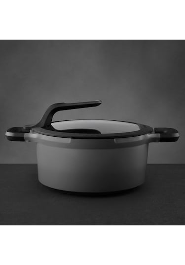 Berghoff 8501025 Gem Stay Cool Gri Döküm Tencere 24 cm