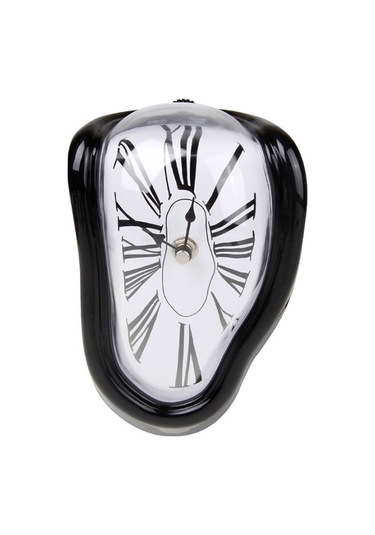 Hfambition Ev Odalarında Sessiz Kullanım, Klasik Roma Rakamlı, Modern İç Dekor İçin Siyah Tersine Çevrilmiş Duvar Saati Siyah