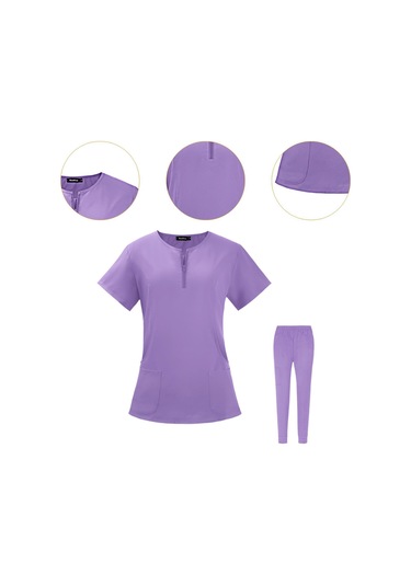 Dolıty Üniformalar Fırçalama Seti Hastane Kozmetoloji Xl-mor
